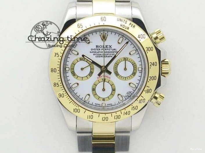 MiroTime 1231 TopPick Daytona AET White Solid Ceramic Case and Bracelet Pink Dial ZF 1:1 Best Edition SH 1650